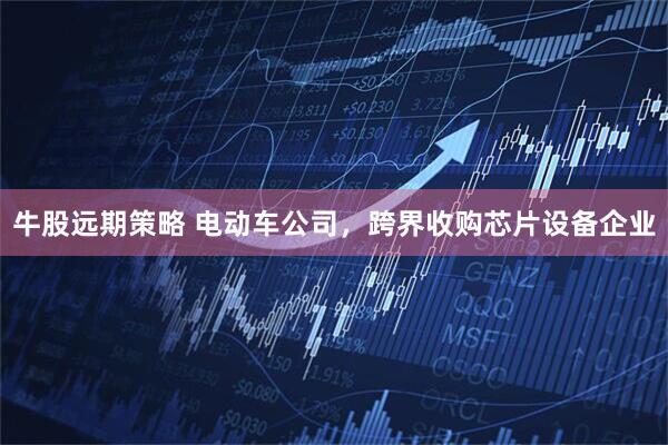 牛股远期策略 电动车公司，跨界收购芯片设备企业